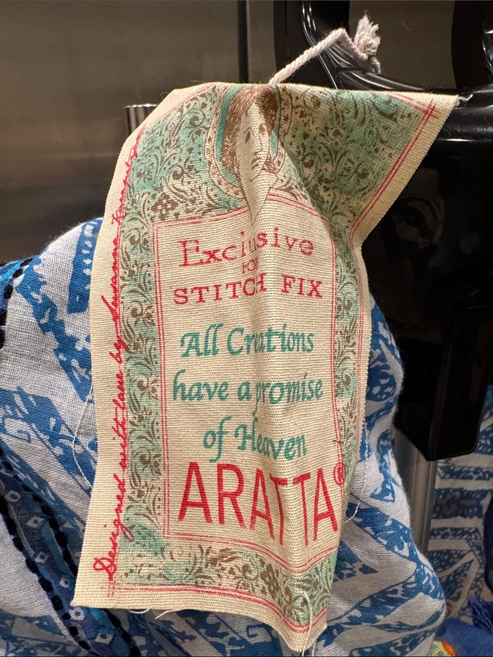 Aratta Silent Journey Blue & Yellow Printed Women's Scarf Wrap
